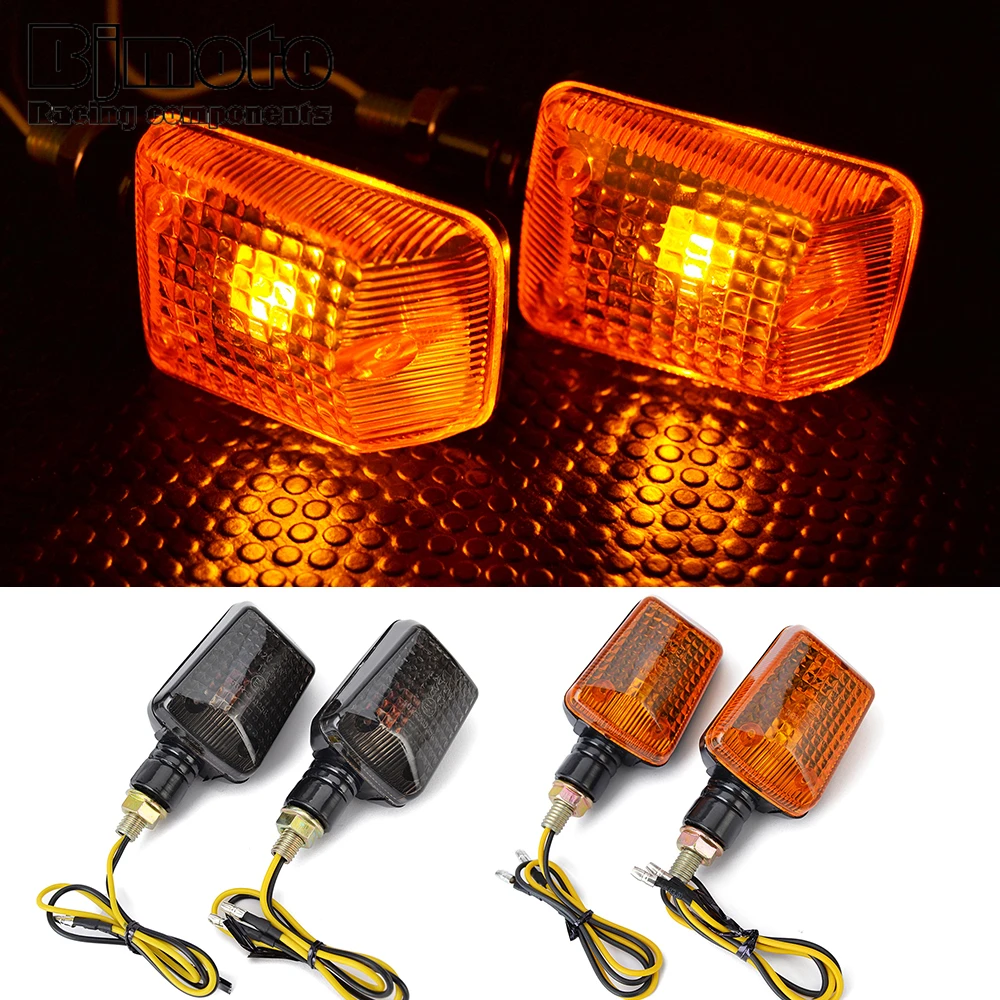 2Pcs Universal Motorcycle Turn SignalIndicator Lights Lamp 12V Amber BulbBinkers Fashers Sidemarker For K-TM Honda Yamaha Suzuki