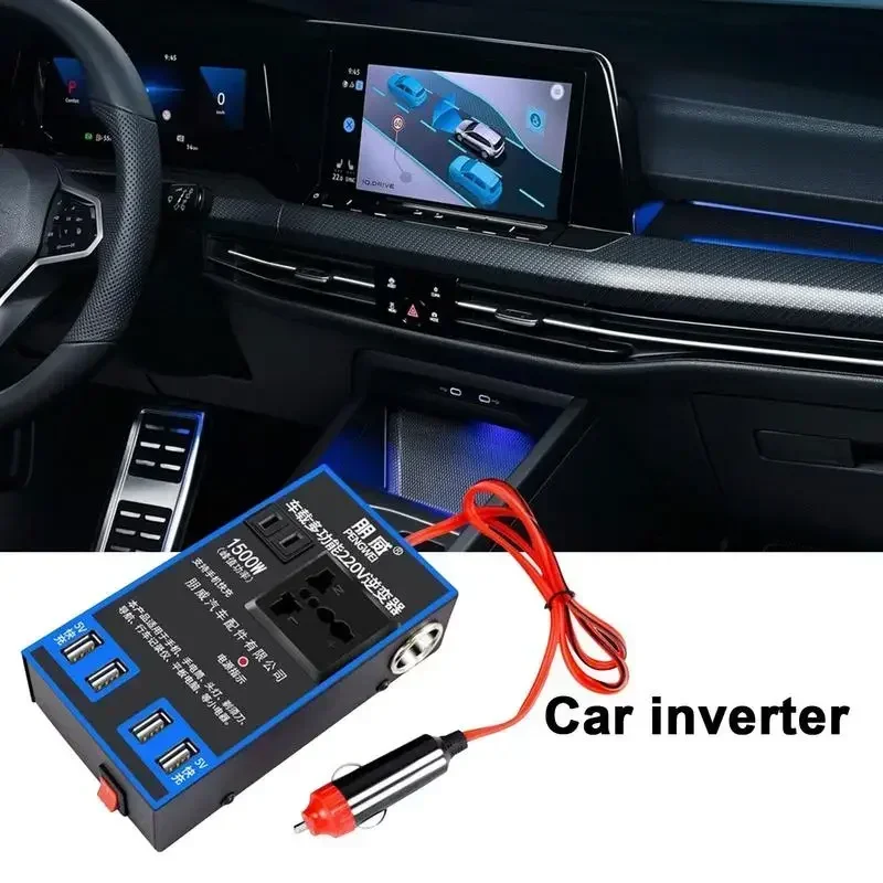 

1500W Car Power Inverter 12V 24V To 220V Car Mobile Phone USB Charging Truck Home Socket Auto Vehicles Charger Converter Adapter