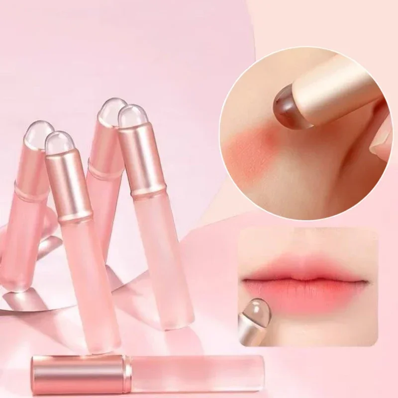 Verbesserte Silikon-Lippenpinsel mit Abdeckung, Fingerspitzen-Lippenstiftpinsel, Weicher Q-Multifunktionspinsel für Augen und Concealer
