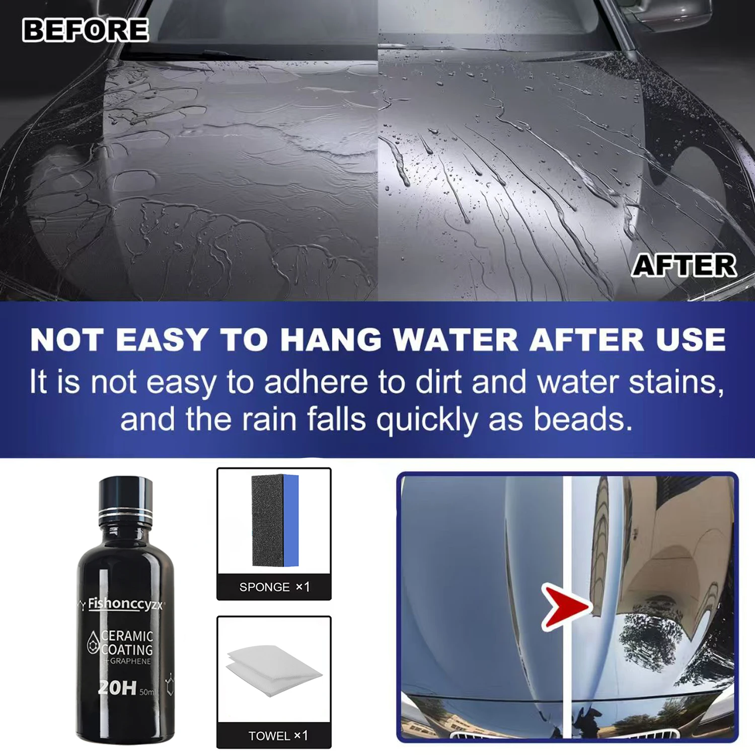 20H Car Coating Polishing Wax Anti-Scratch Paint Protection 5-year Guarantee Glossy Prolonging Paintworks Ceramic Liquid Glass