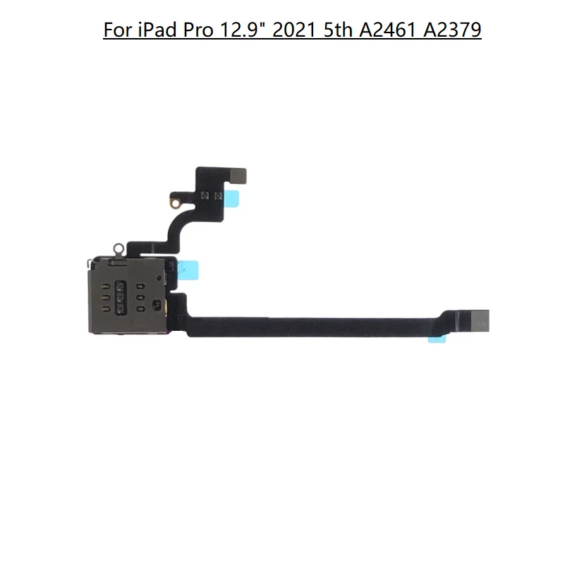 

SIM Card Reader Socket with Flex Cable For iPad Pro 12.9 inch 2021 5th A2461 A2379
