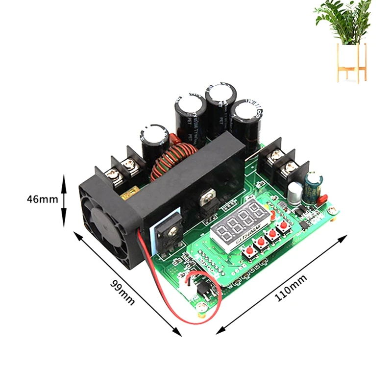 Top-BST900W DC-DC Boost Converter LCD Display Step Up Voedingsmodule 8-60V Naar 10-120V Transformator Module