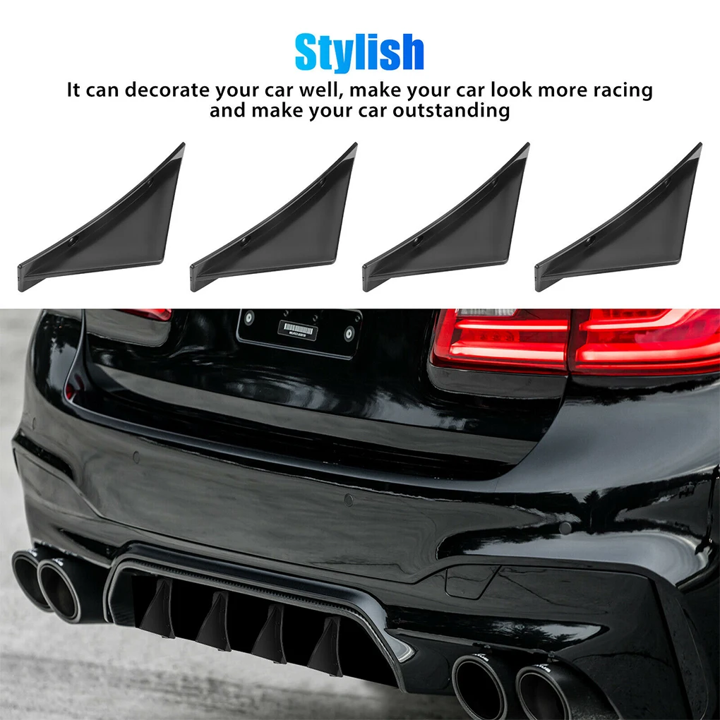 Car Rear Bumper Diffuser Lip Wing Spoiler Anti-collision Decoration Chassis Part Universal Modification Maintenance