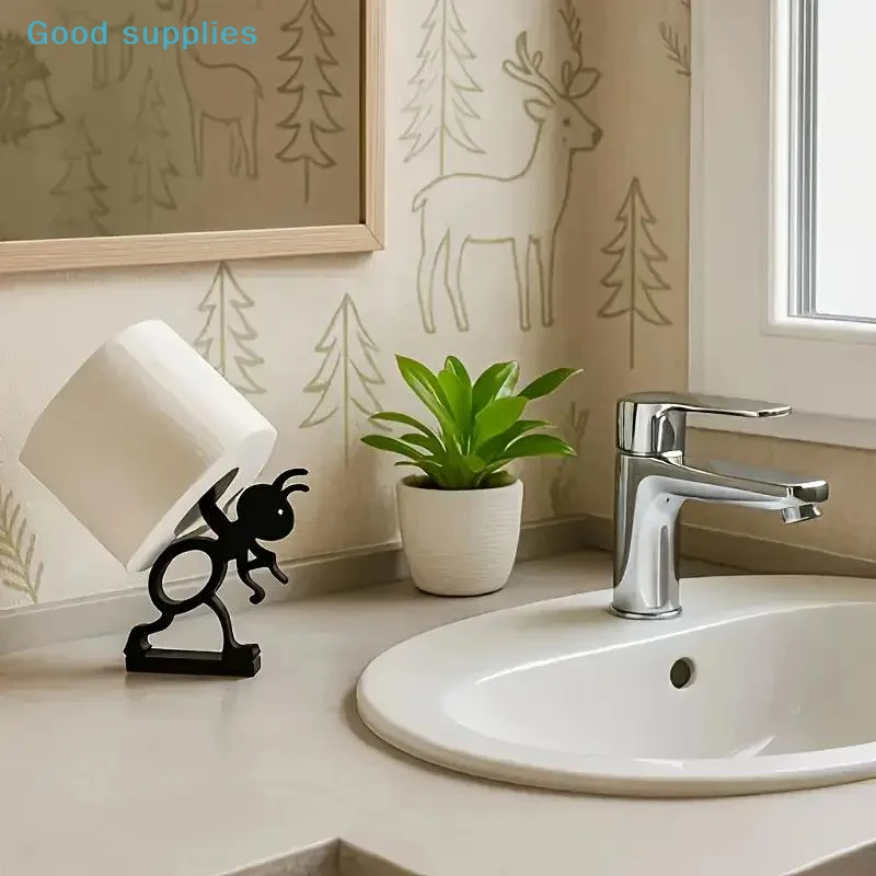 3D Printed Ant Tissue Holder Cute Simple Desktop Paper Bracket Home Decor Creative Holiday Gift Figurine