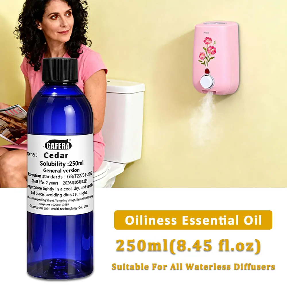 GAFERA 250ml (8.45 fl.oz) Cedar/Ritz-Carlton Essential Oil - For All Waterless Diffuser, Hotel Aroma Machine Replenishes Essence
