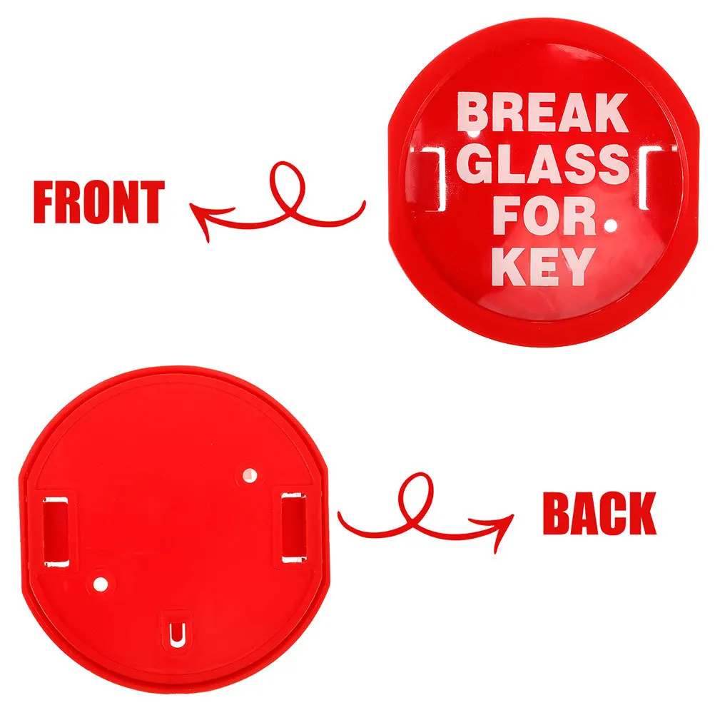 2Pcs Outdoor Key Lock Box for Emergency Access Fire Safety Break Glass Storage for Rental Property Vacation Home Garage