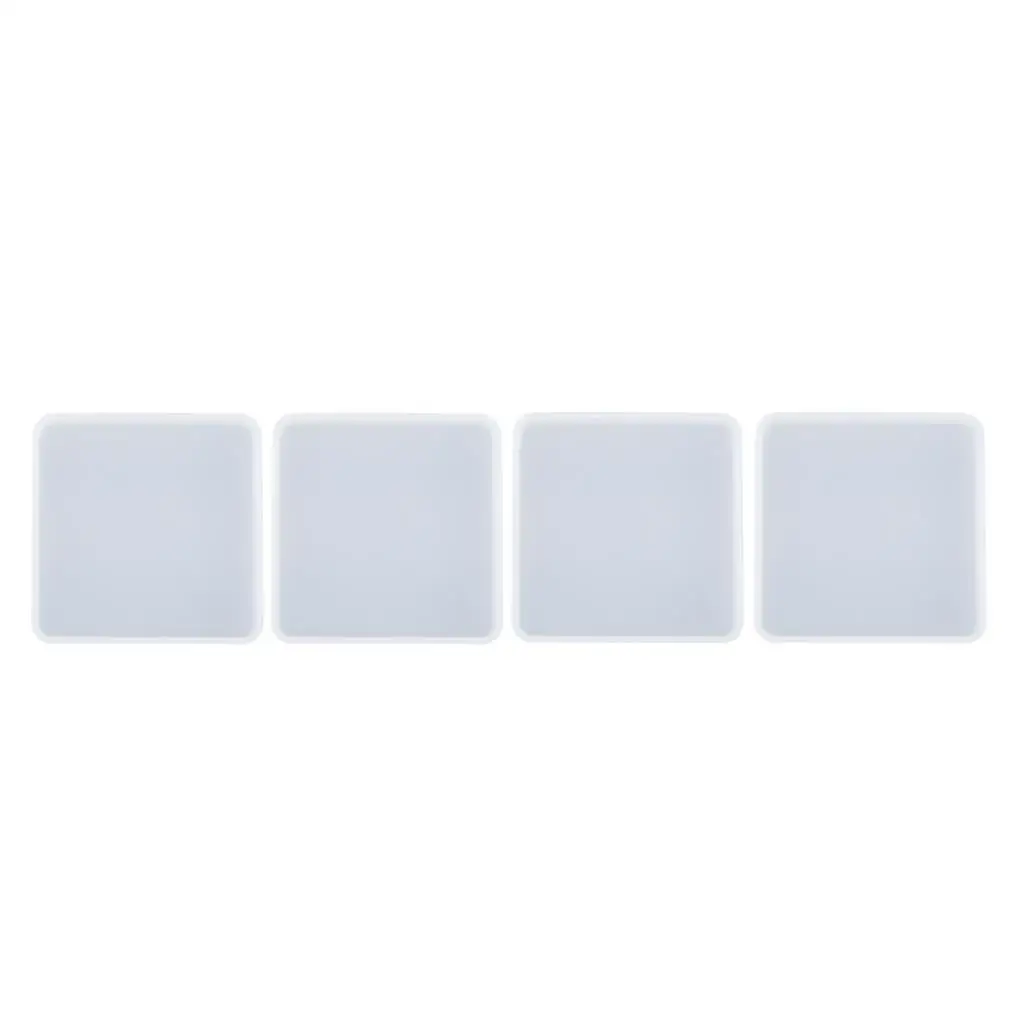 4x DIY Mold Resin Casting Moulds Decoration for Drink Coaster Jewelry Tools