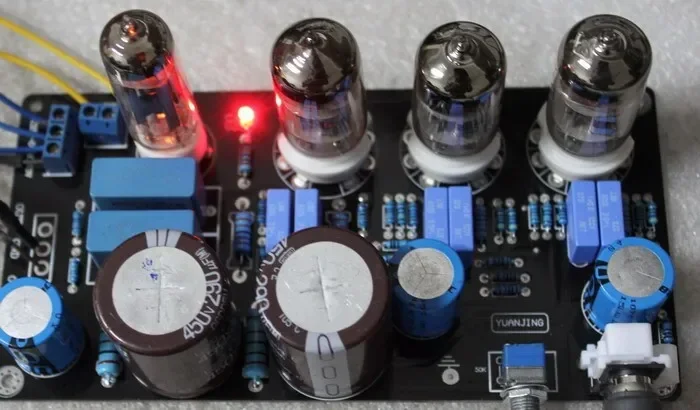 using 4pcs 6N4 tube amplifier board / Pre-amplifier board(Reference Maratz 7 circuit amplifier boards)