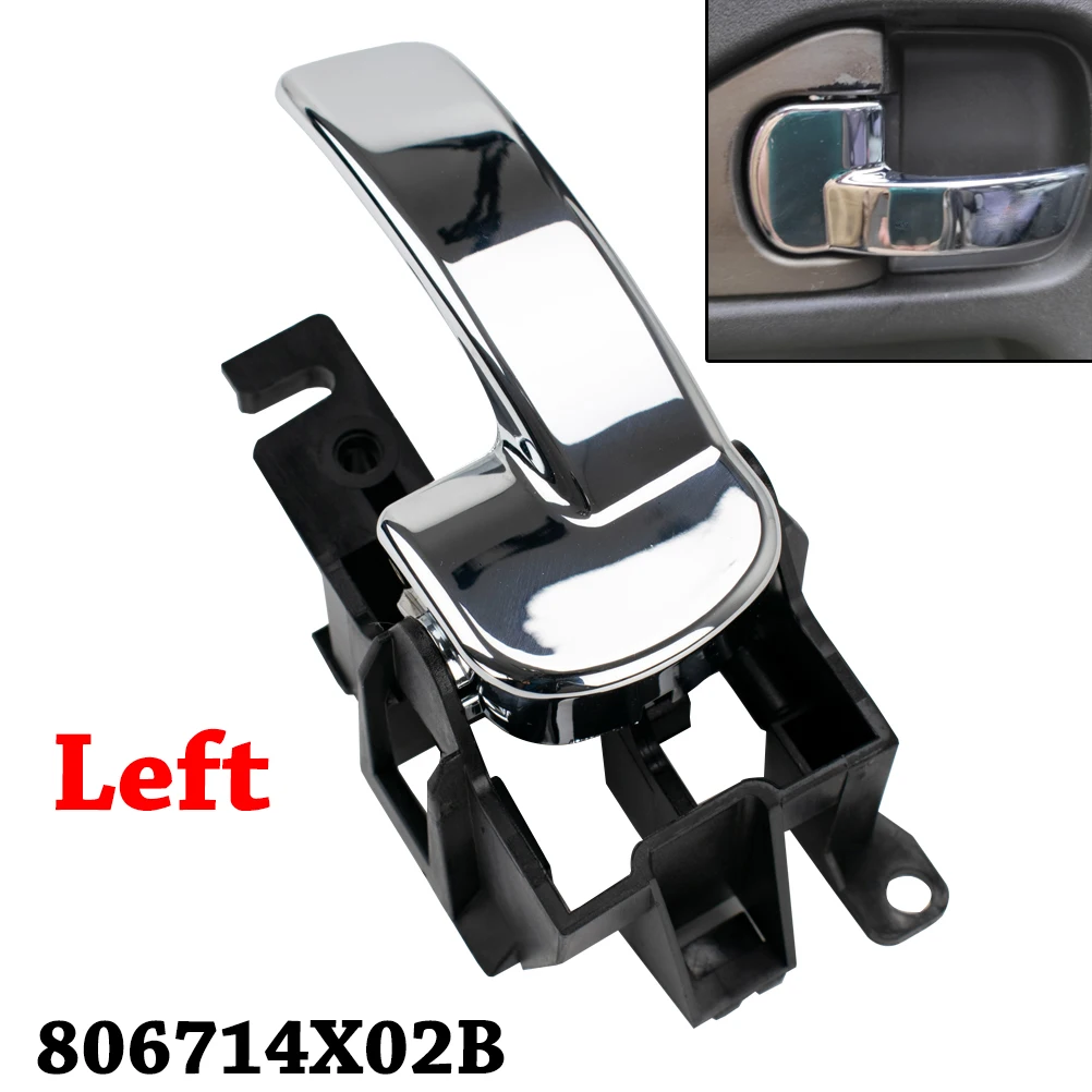 1Pair Car Inner Interior Door Handle Grip Lock For Nissan Navara D40 Pathfinder R51 2005-2015 806704X02B Front Rear Left Right view 5