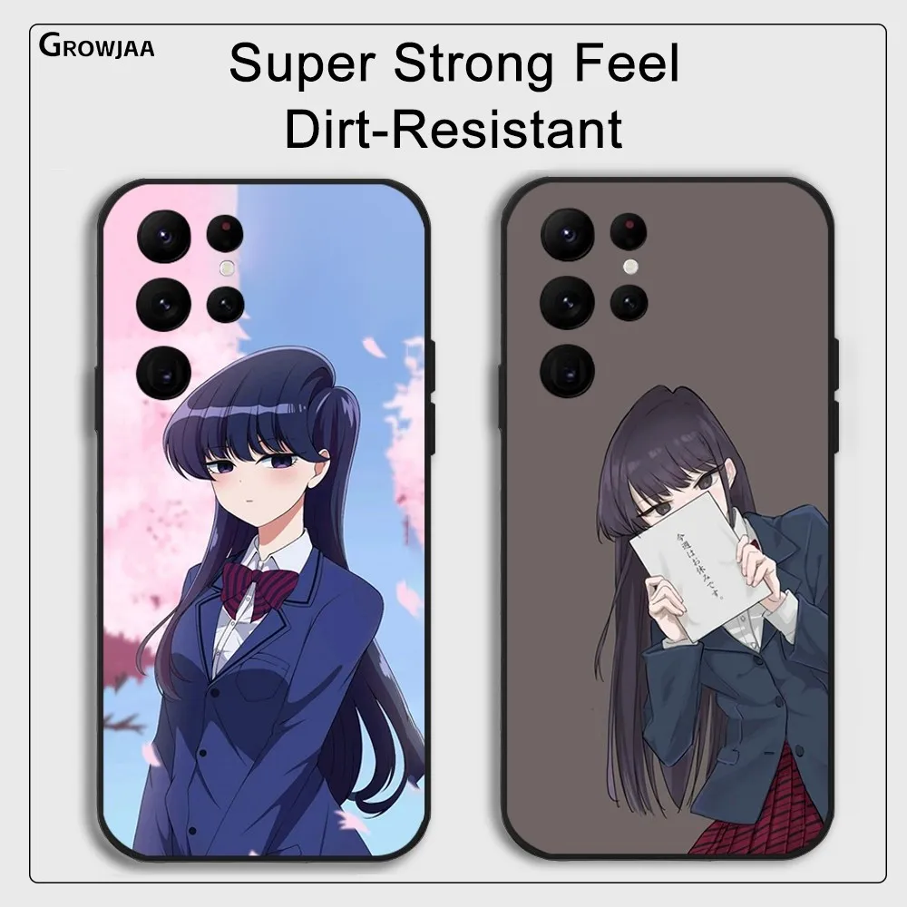 

K-Komi S-San Anime Cute Phone Case for Samsung Galaxy S24 Ultra S22 S23 Ultra S21 S20 5G Protective Silicone TPU Funda