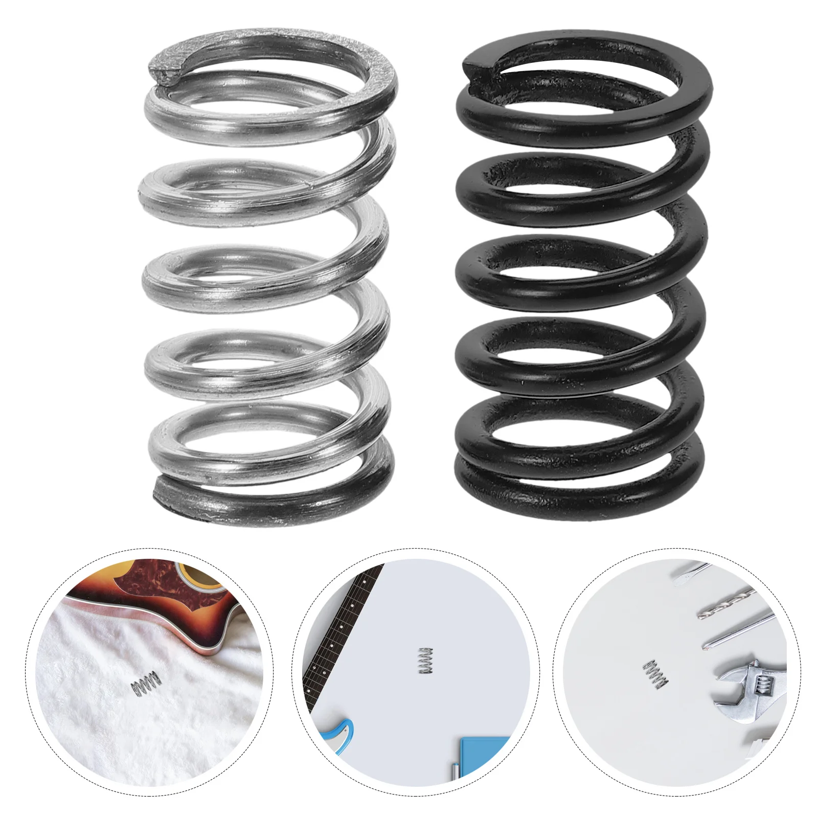 

2pcs Electric Guitar Tremolo Bridge Springs High Precision Tension Springs For Tremolo Arm Durable Replacement Electric Bass