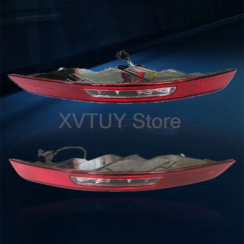 Luz do para-choque traseiro para porsche cayenne 2015-2017 2018-2023 sedan freio reverso pára-choques parar lâmpada de advertência luz de nevoeiro acessórios do carro