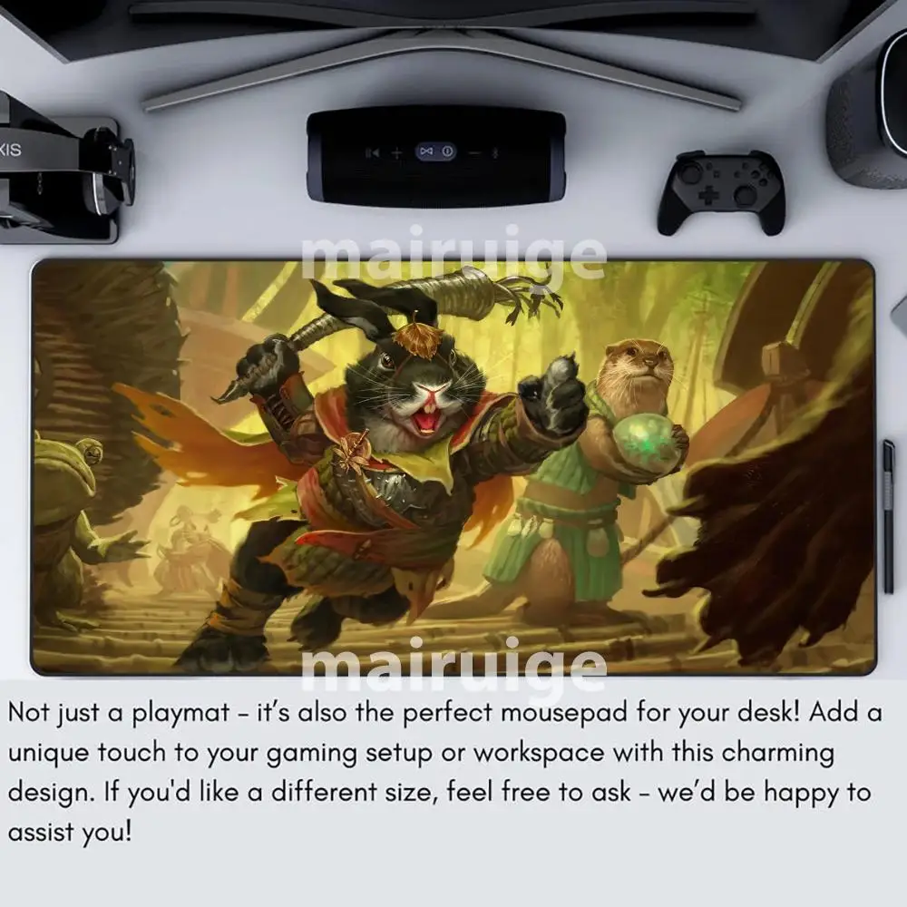 

Cartoon Animals Mouse Pad Magic Party Gamepad Durable Rubber 35X60cm Mousepads Office Desk Mat Friendly Design for Trading Cards