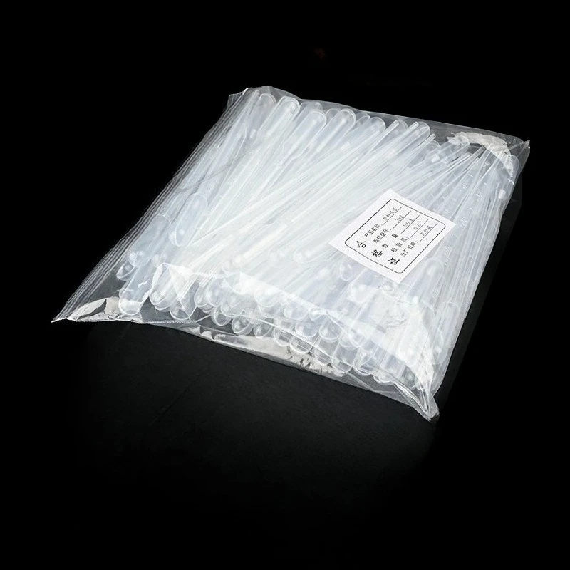 

100Pcs/Set Plastic Pipettes 3ml Transparent Transfer Pipette Droppers Lab Experiment Liquid Extraction Pipettes