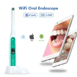 1080P HD WIFI Endoscope Camera Intraoral Camera Home Care Tool with 6 LED Lights for iOS Iphone Android