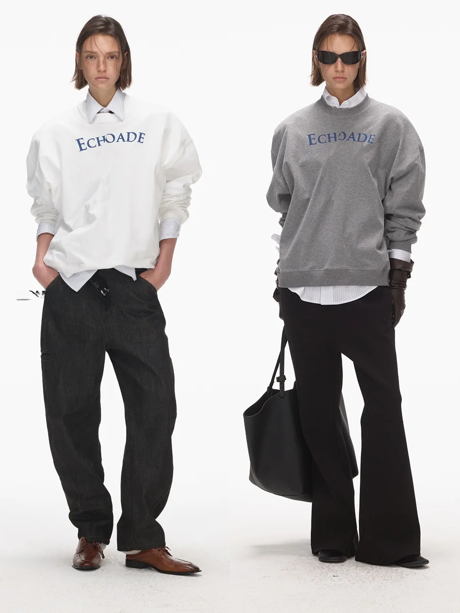 

Женский свитшот свободного кроя с круглым вырезом и мраморным принтом, из хлопка, с длинными рукавами, свободный крой