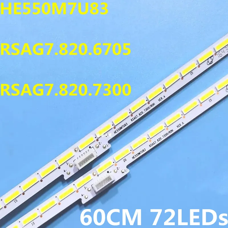 

2pcs/set LED Strip 55H9D H55M7000 H55N6800UK H55N6800 HE550M7U83 RSAG7.820.7300 RSAG7.820.6705 HE550IU-B52 B32 GT-1155680-A