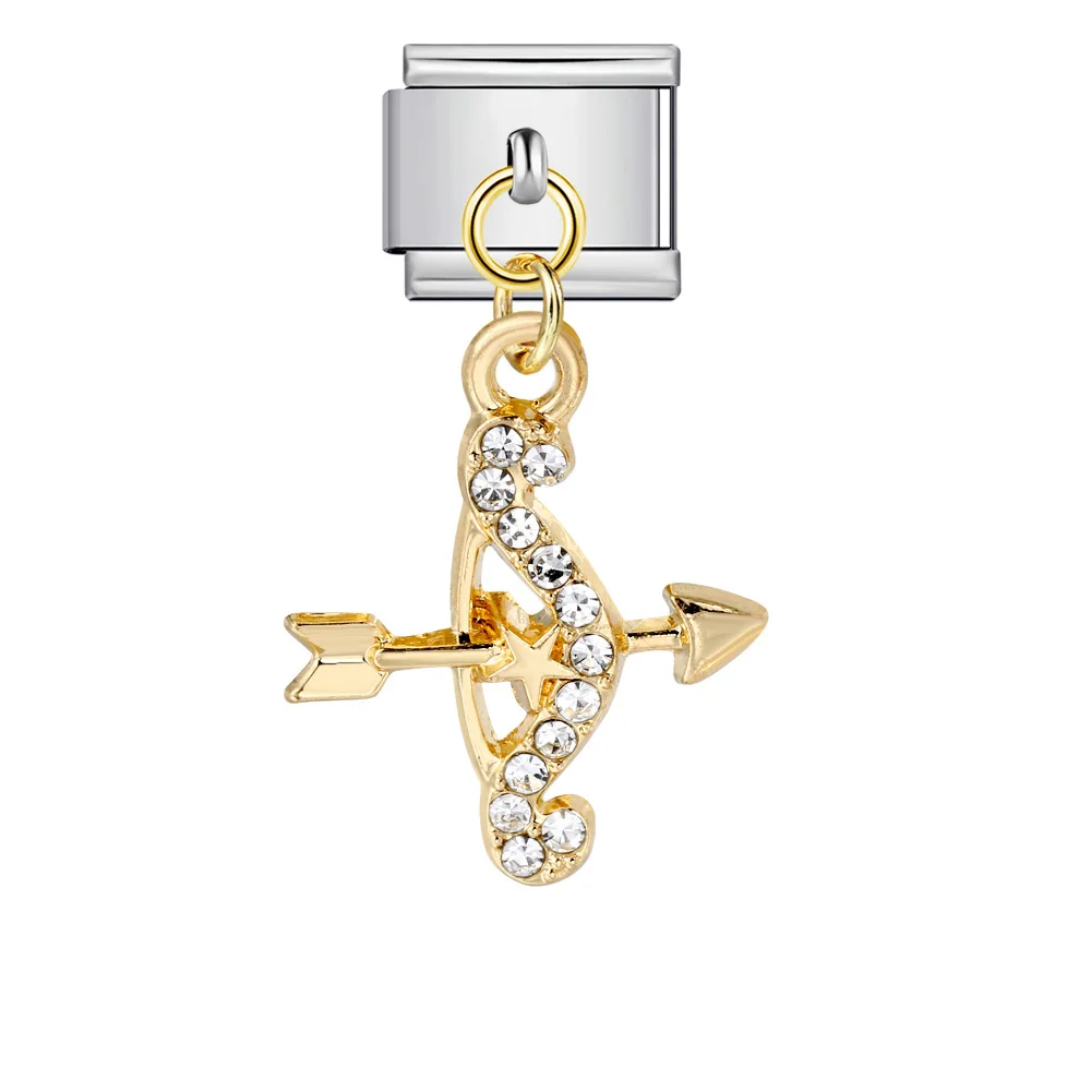Neue trendige High Heels mit Zirkonia-Verzierungen, italienische Charm-Links passend für 9mm Edelstahl-Armbänder, Schmuck zum Selbermachen für Frauen und Mädchen. – Detail 5