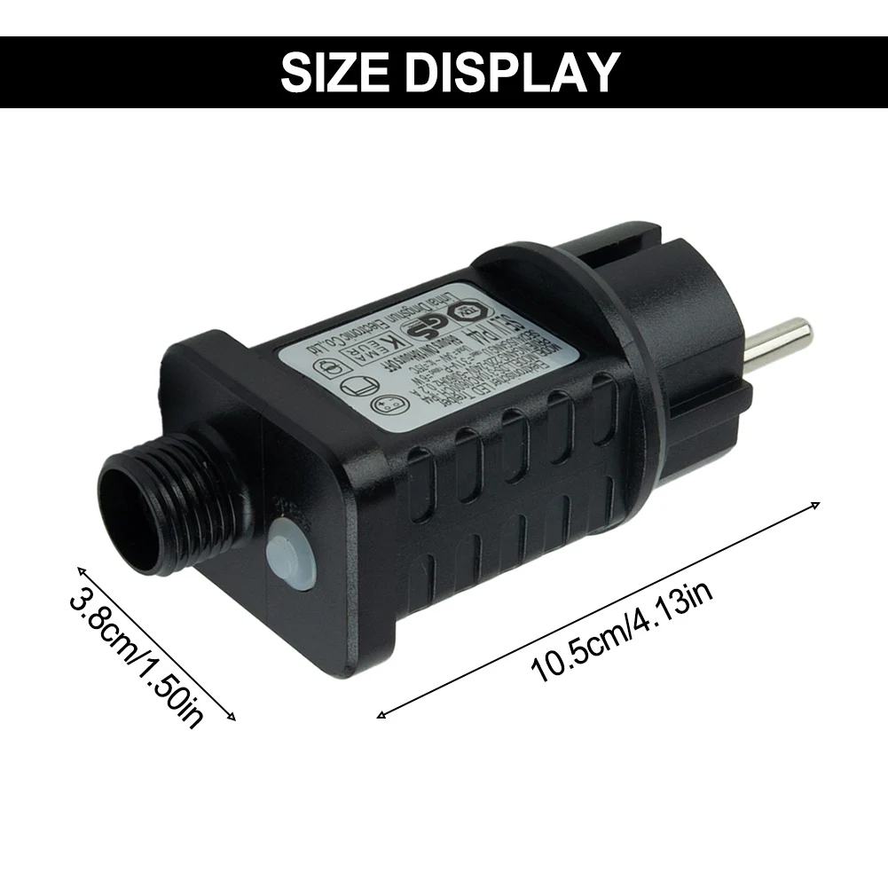 1 szt. Łańcuchy świetlne transformatorowy 7.2W 31V LED z zasilaczem timerem wodoodporna IP44 zasilacz do wewnętrznych części zewnętrznych