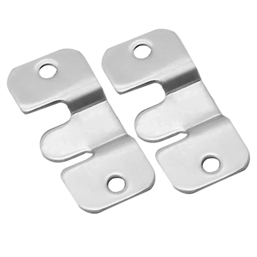 10pcs Stainless Steel Picture Frame Hanging Buckle Mirror Bed Frame Insert Buckle for Picture Display