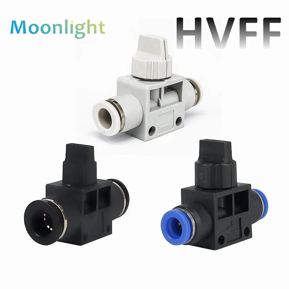 1pcs HVFF Blue White Black Pneumatic Fitting Pipe Connector Tube Air Quick Fittings Water Push In Hose Couping 4mm 6 8 10 12mm