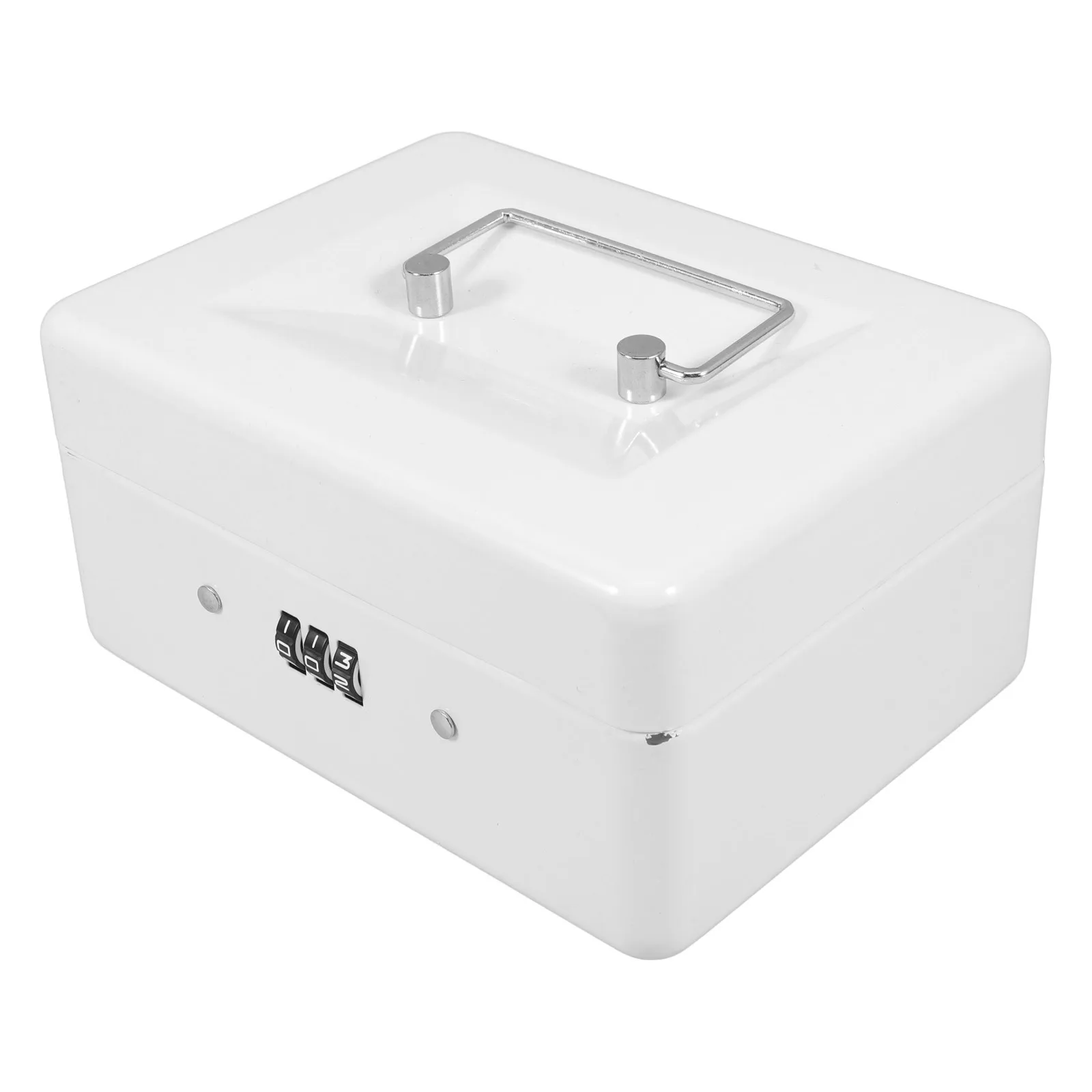 صندوق نقود بقفل بكلمة مرور، آمن من المعدن الحديدي عالي التحمل للمنزل والمكتب، سعة تخزين كبيرة، صندوق أمان صغير قابل للقفل للمال #3