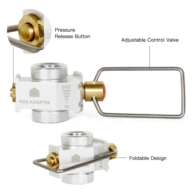 Gas Saver Plus Gas Convertor Refill Gas Tank Conversion Adapter Gas Adaptor Valve Long Gas Cylinder Adapter