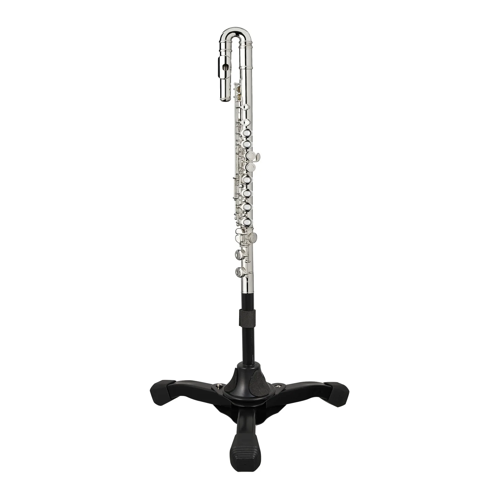 

Portable Flute Stand Folding Tripod Bracket Black Stable Musical Instrument Holder Clarinet Flute Holder Adjustable Stand