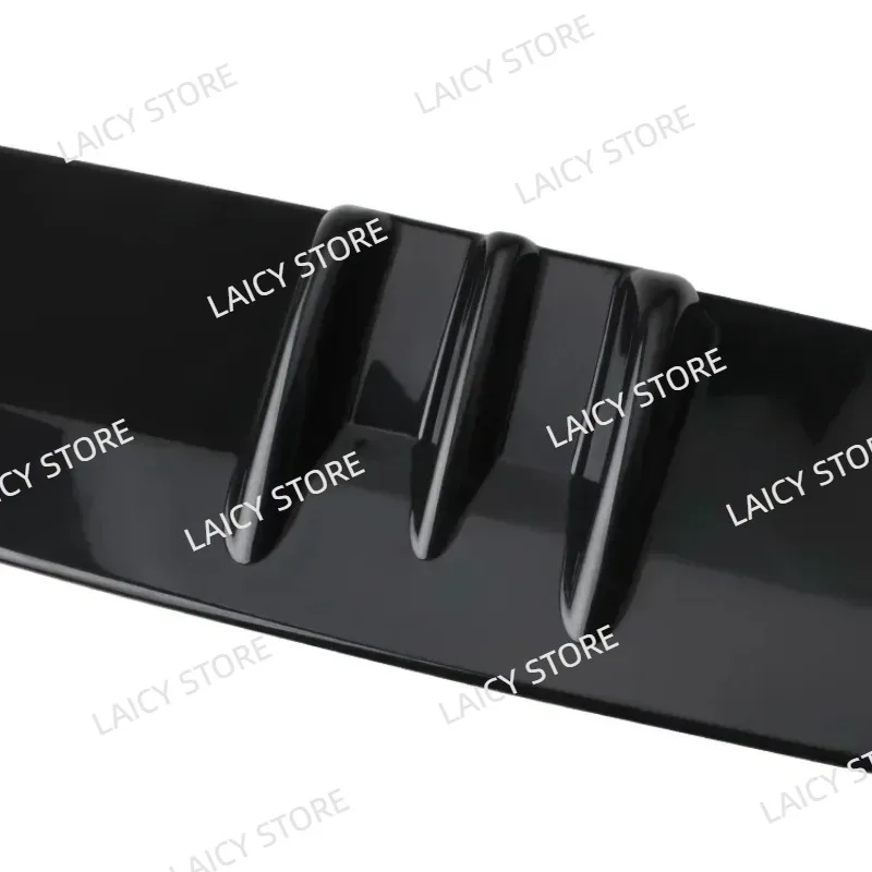 LAICY 7 fins For F0rd Explorer ST Car Rear Diffuser Fin Bumper Lip Splitter Spoiler Chassis Deflector Lip Kit Black