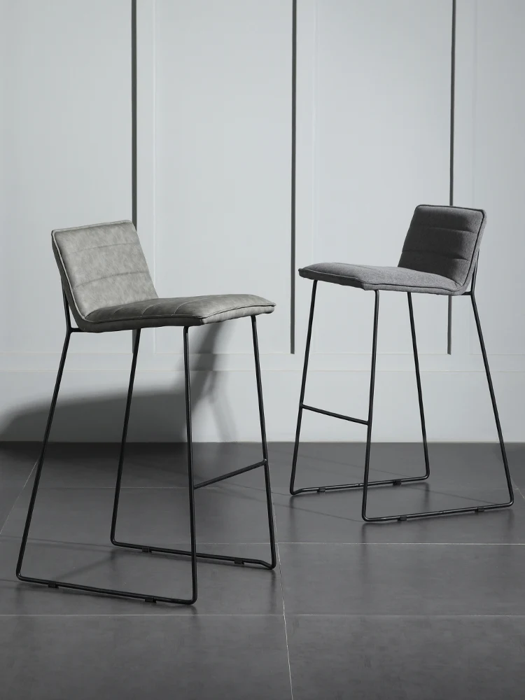 

Light luxury bar stools, modern minimalist bar chairs, iron high stools, household bar chairs