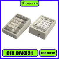 Teamwolf CIY Cake21 Mini Mechanical Keyboard Three Mode Numpad Wireless Gaming Keyboard Low Latency Customize Hot Swap Pc Gift