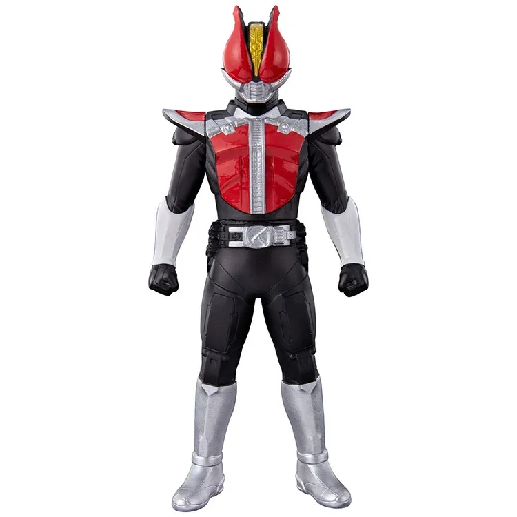 Bandai-figura de acción de Kamen Rider Kuuga, muñeco de goma suave doble, juguete Original de Anime, regalo de cumpleaños para niños y niñas