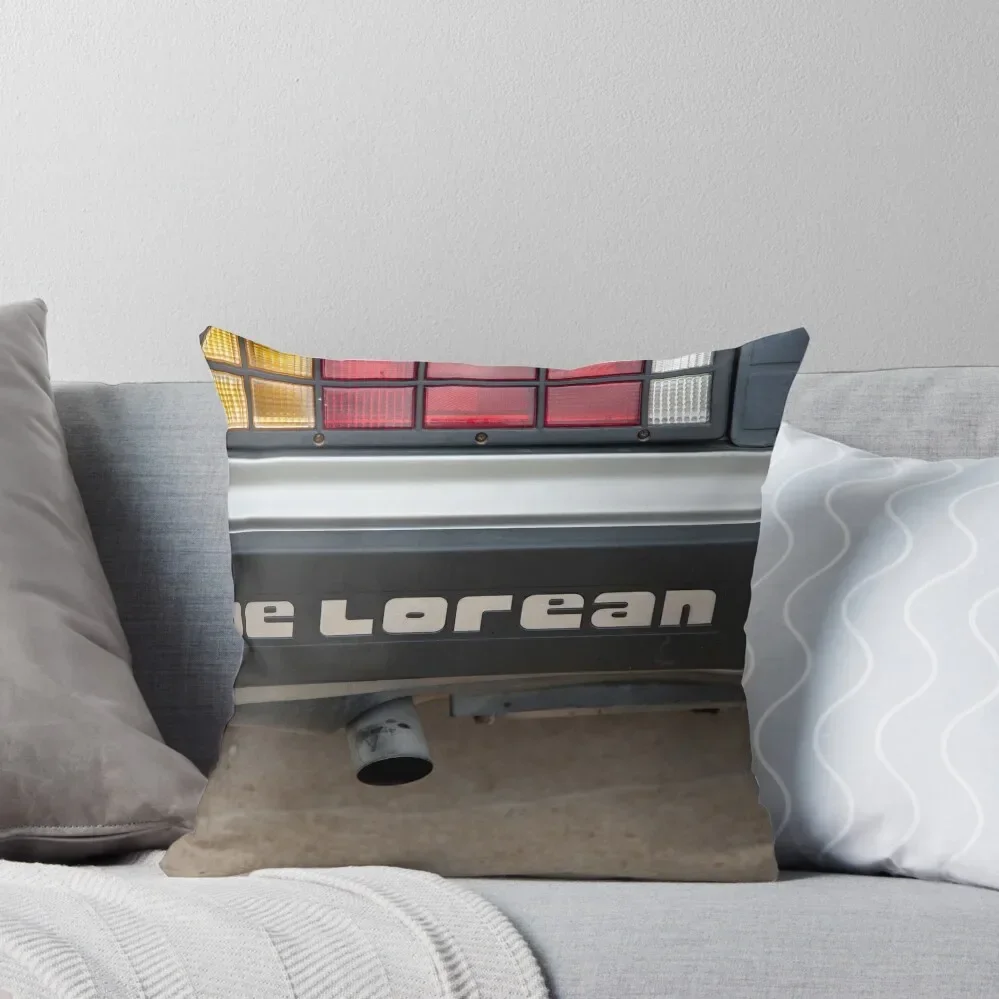 De Lorean nameplate Throw Pillow luxury home accessories Cusions Cover pillow