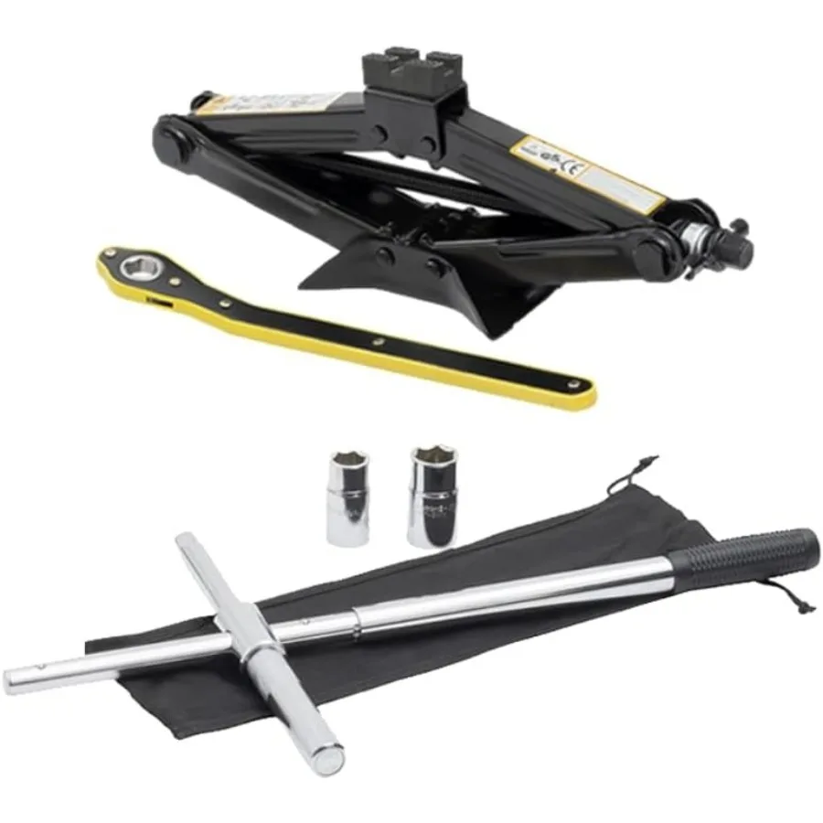 

Tire Changing Kit for Honda Civic Proprietary Scissor Jack Design with HondaSpecific Jack Head and HighLeverage CrossWrench Sys