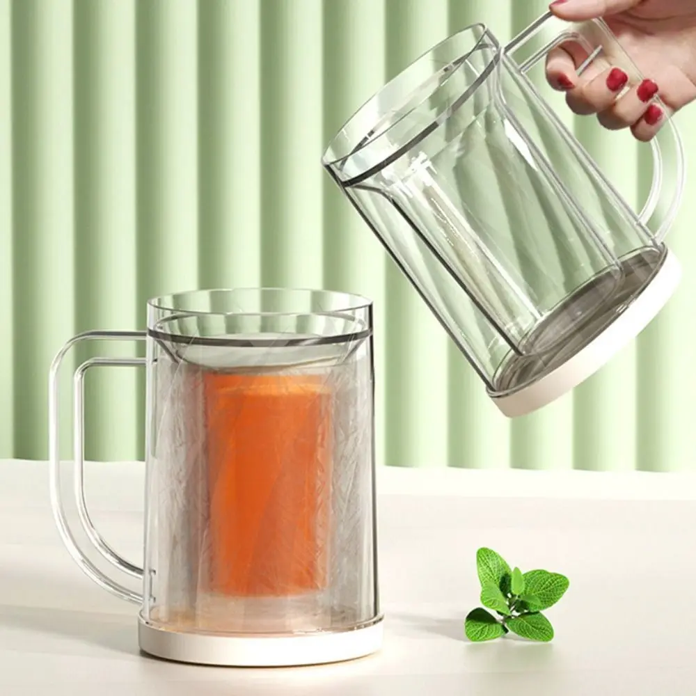 

200ml Clear High Borosilicate Double Wall with Handle Coffee Tea Cup Breakfast Mug Double Cup