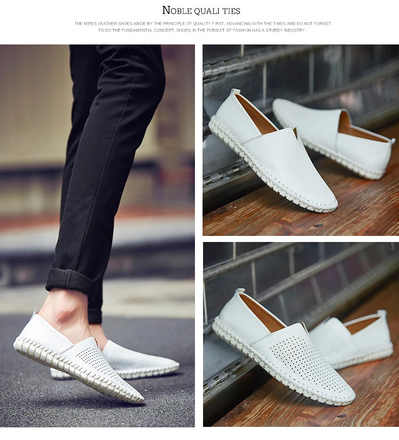 Mode männer Fahren Schuhe Handgemachte Leder Männer Müßiggänger Weiche Atmungsaktive männer Casual Schuhe Zapatillas Hombre Große Größe 38-48 – Detail 20