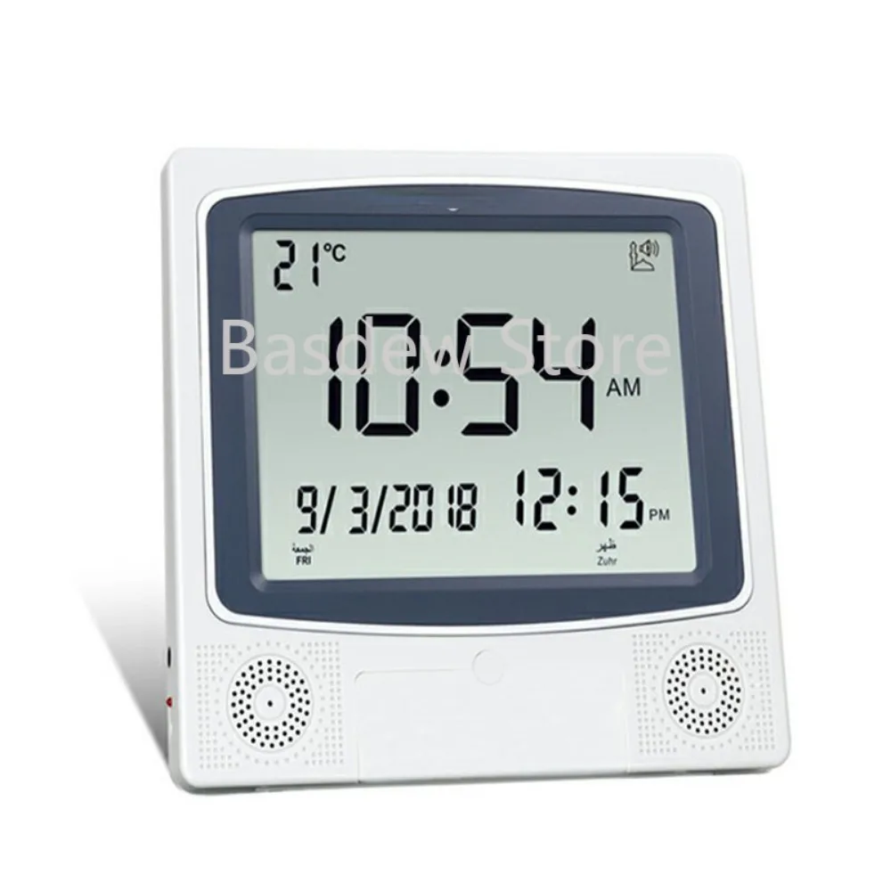 

Ha-4009 Desk Clock Desk Alarm Clock Gold Gray Multi-Purpose Alarm Clock