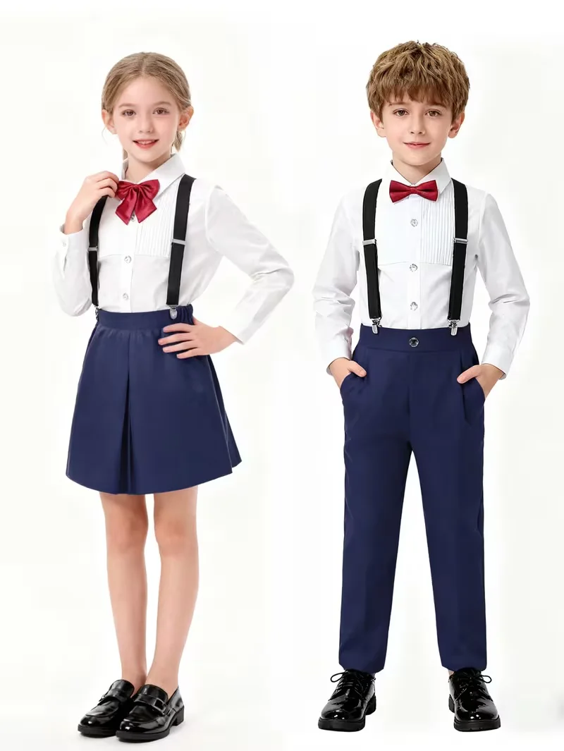 Children's Day Performance Host Costume Children's Formal Wear Set Summer Kindergarten Uniform Primary School Uniform