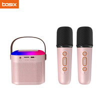 Basix Mini  Bluetooth speaker microphone sound speaker Set for Home Outdoor Entertainment KTV gift for kids family entertainment