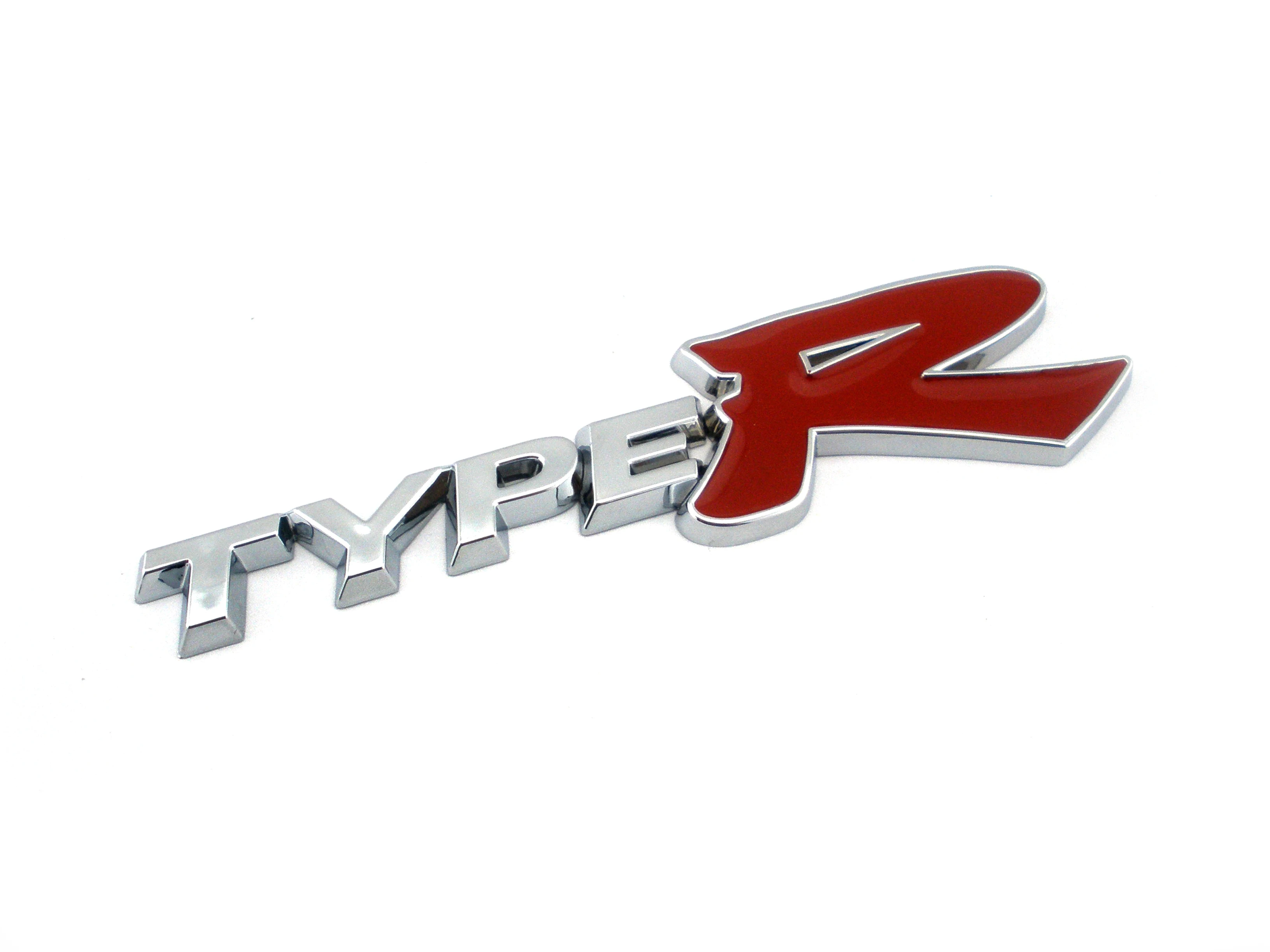 

Red Type S Chrome & Black ABS Emblem Badge 3D Sticker For Honda Civic Jade CR-V Car Styling Reditting Grill Logo Decal