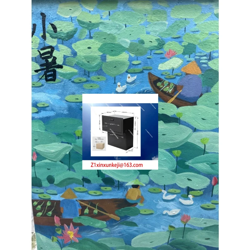 Anti-Theft Parcel Box Home Office Document Mailbox Outdoor Doorway Package Self-Pickup Locker Personal Receiving Cabinet