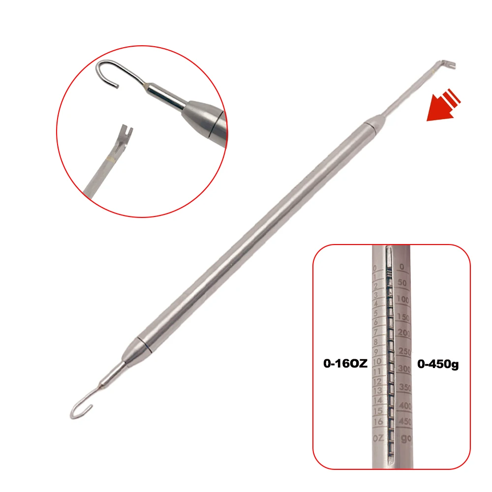 Dental Orthodontic Dynamometer Stress Tension Meter for Elastic Bands & Braces - Autoclavable Force Gauge Oral Measurement Tool
