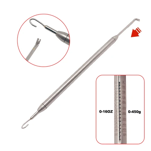 Imagen 2 del producto Dinamómetro de ortodoncia Dental, medidor de tensión de estrés para bandas elásticas y soportes, medidor de fuerza Autoclavable, herramienta de medición Oral