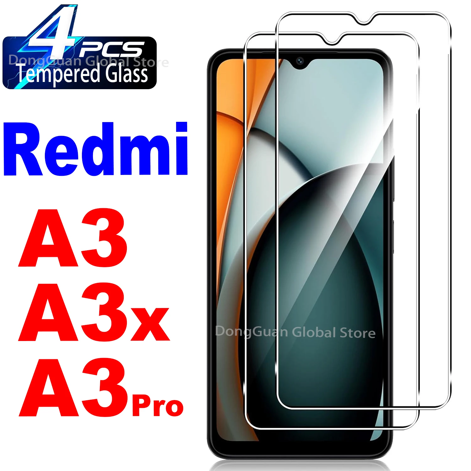 

For Xiaomi Redmi A3 / A3x / A3 Pro Tempered Glass Screen Protector Glass Film