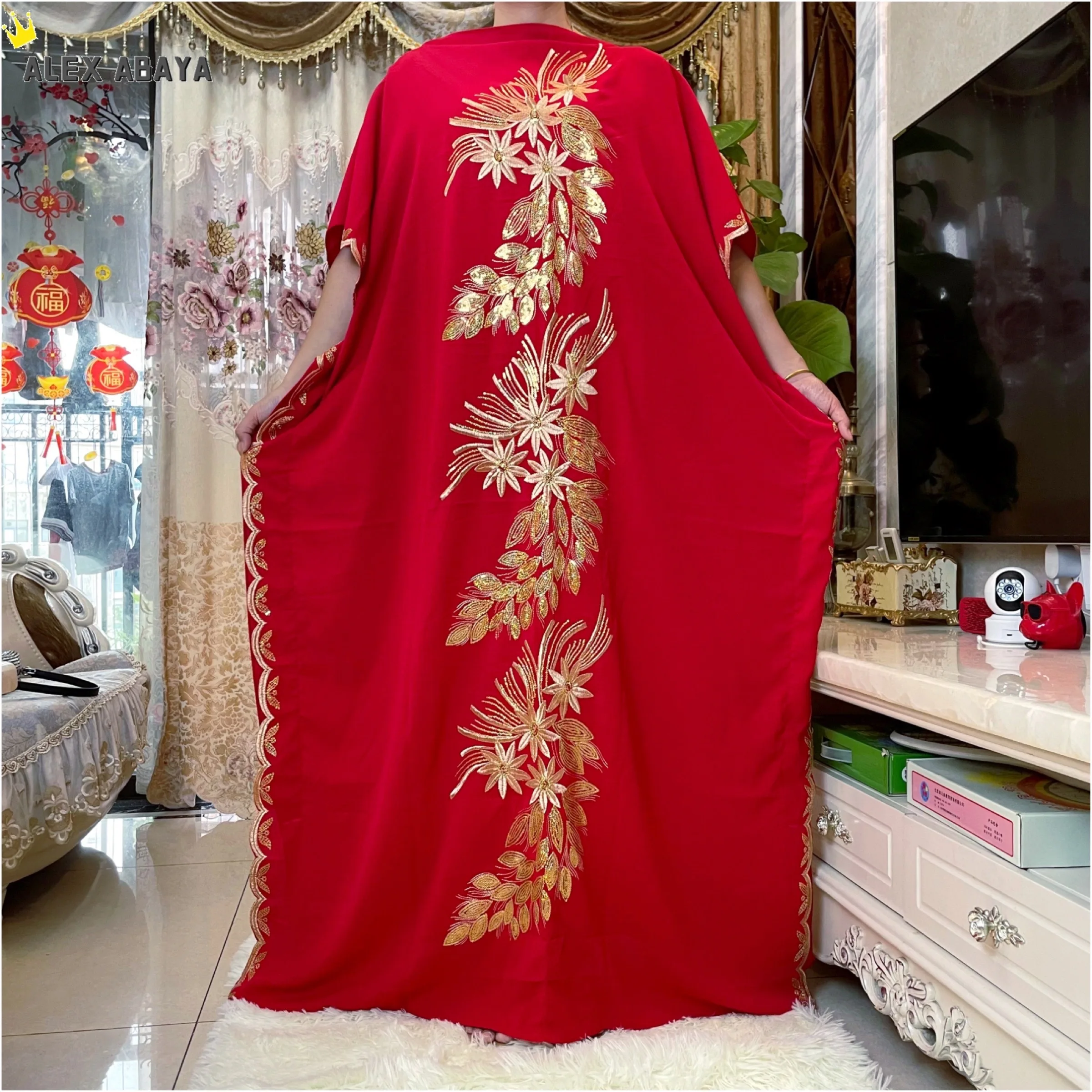 Dubai Fashion Abaya Embroidery Long Dress Arab High Grade Comfortable Fabric Women Muslim Kaftan  Turkish Moroccan Gown Autumn