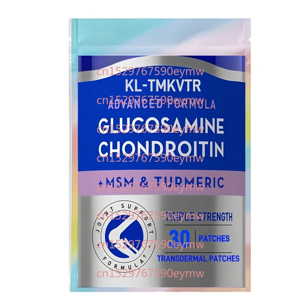 

30 трансдермальных пластырей с глюкозамином, хондроитином и куркумой для комфорта суставов и гибкости хрящей