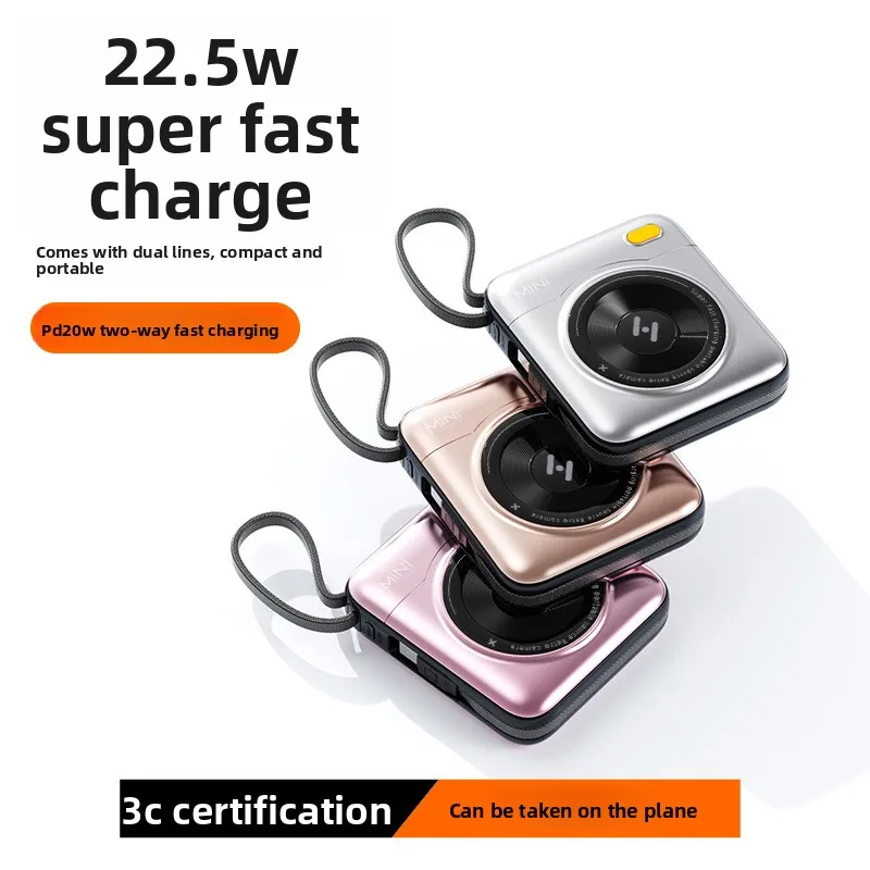 

Power Bank 20000 мАч, мобильный блок питания большой емкости, трансграничная горячая модель, крутая, компактная и портативная внешняя батарея