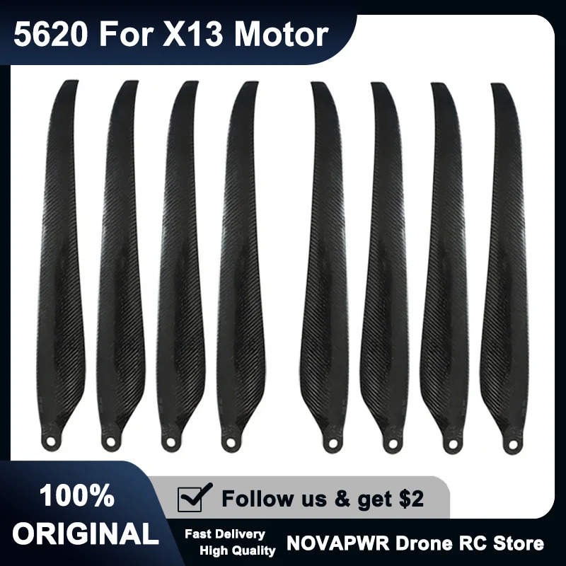 

Hobbywing X13 Power Kit 5620 Carbon Fiber Propellers Compatible with JIMO EA-J100 Agricultural Spraying Drone (Pair CW/CCW)