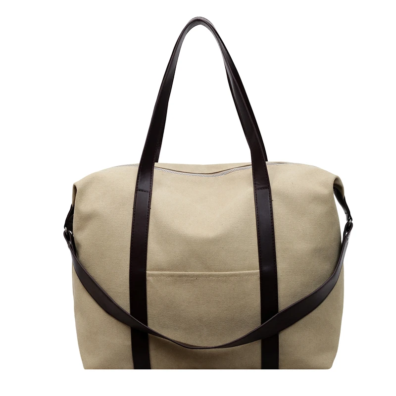 

High Quality Women Canvas Handbags Tote Bags Casual New Female Big Shoulder Messenger Bags Fashion Ladies Zipper Shopping Bags