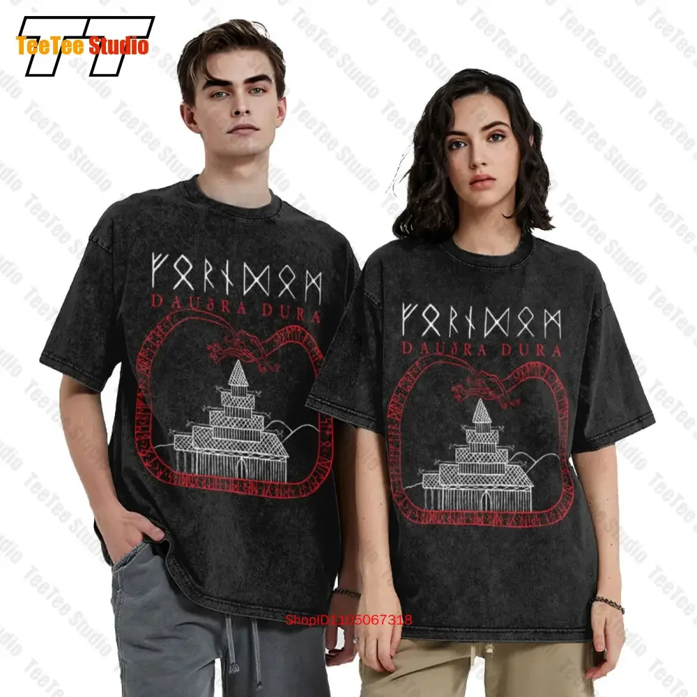 Forndom Daudra Dura The Chasm Urgehal Urfaust Inquisition Austere Vintage Oversized T-Shirt JITK